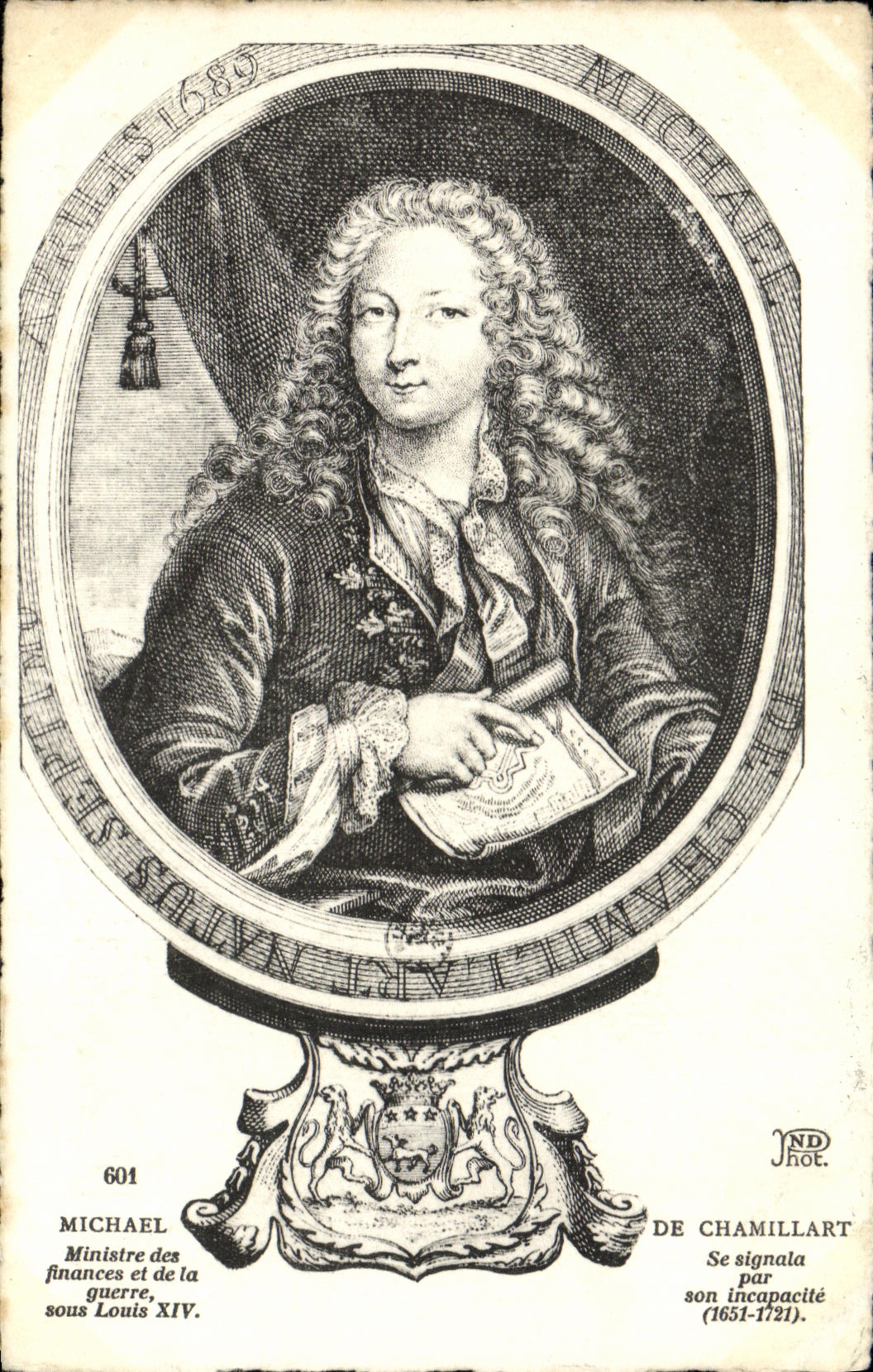 CPA De Chamillart Michael Ministre des Finances et de la guerre sous Louis XIV