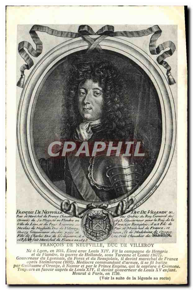 CPA Francois De Neufville Duc De Villeroy