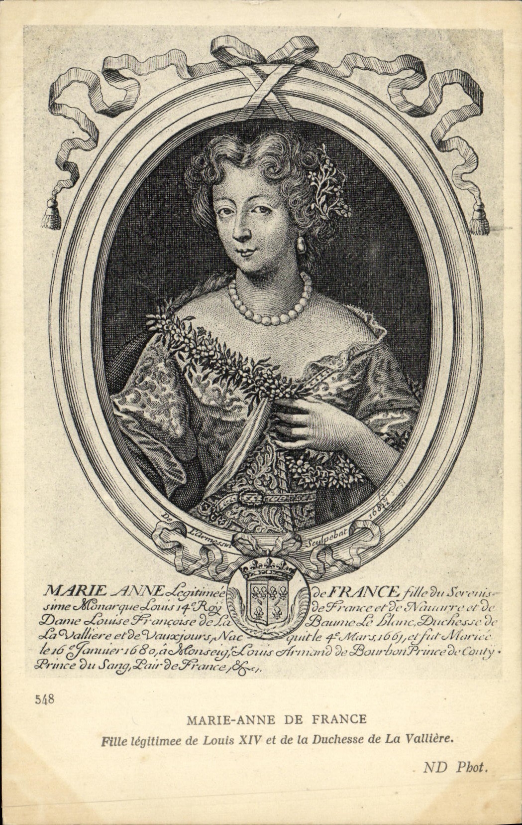 CPA Marie Anne De France fille Legitime De Louis XV et de la Duchesse De La Valiiere