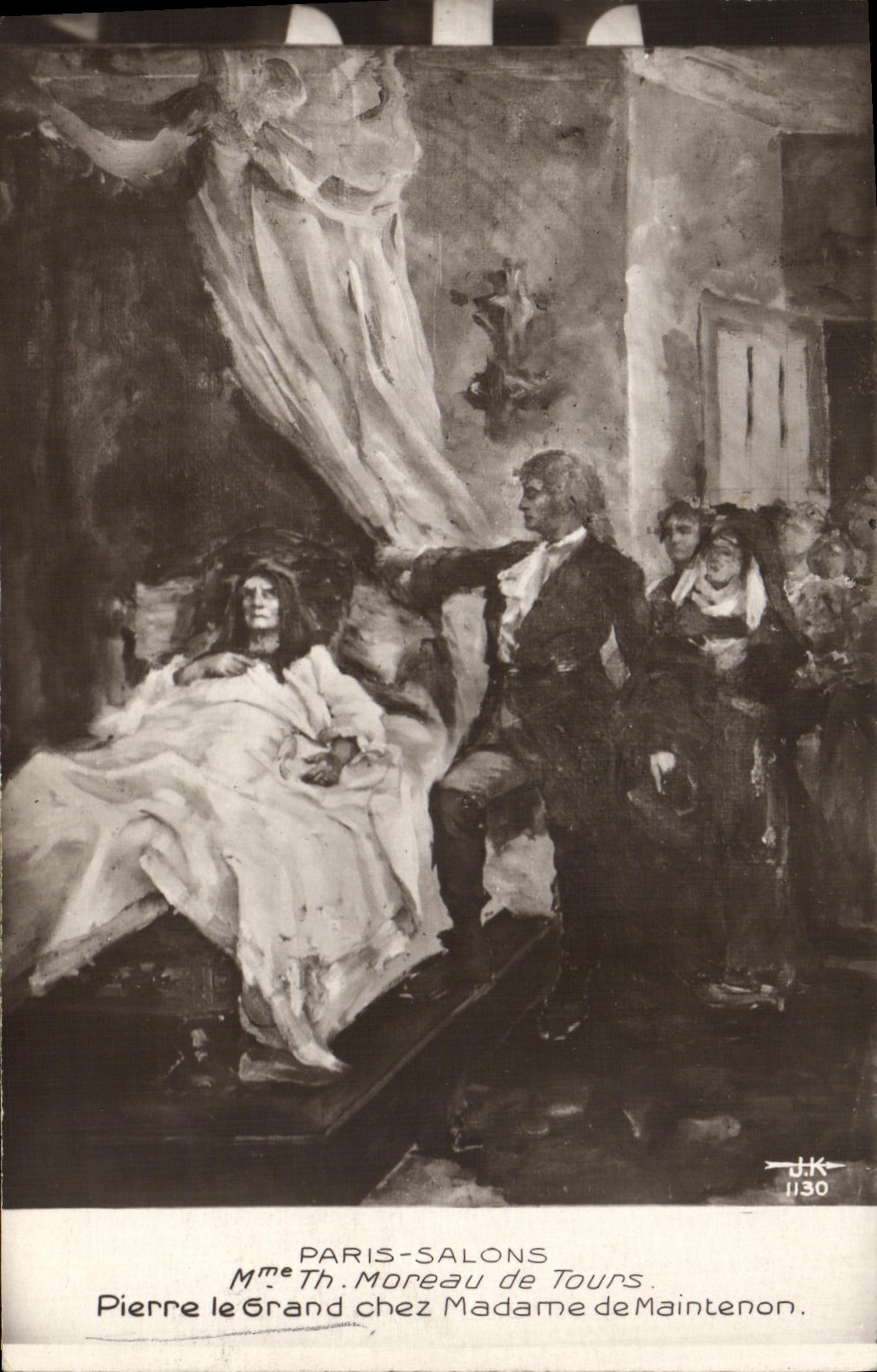 CPA Paris Salons Mme Moreau de Tours Pierre le Grand chez Madame de Maintenon