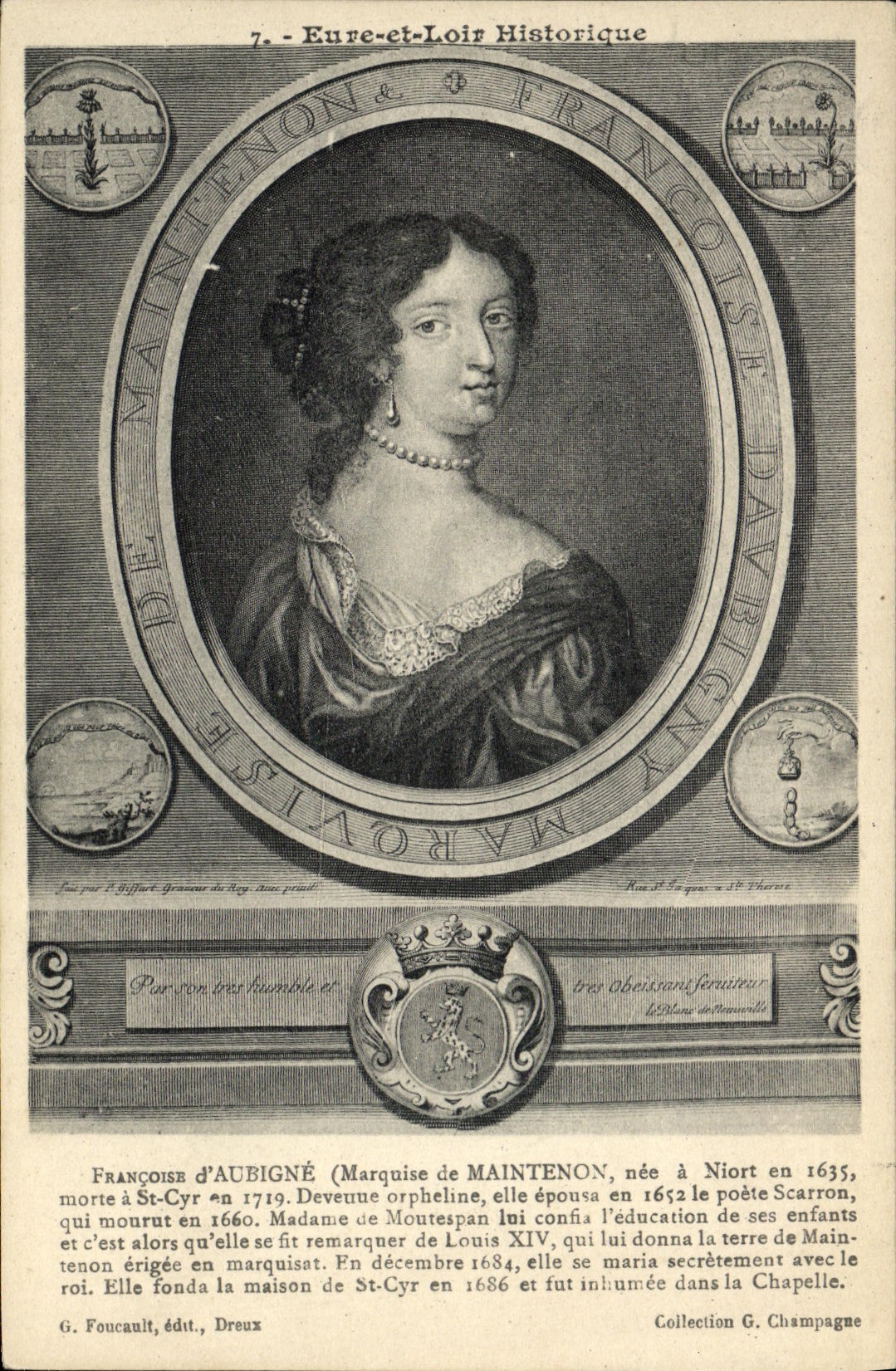 CPA Francoise D'Aubigne Marquise de Maintenon 