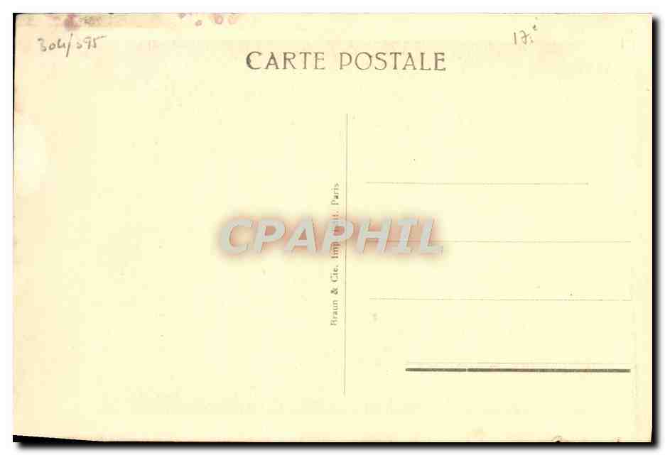 CPA Musee De Versailles Mademoiselle de la Valliere  — Rückseite