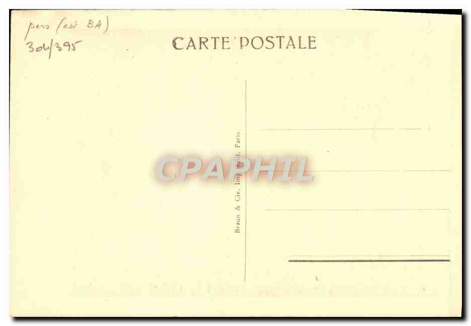 CPA Le Brun Portrait Du Marechal Vicomte De Turenne Henrid e la Tour d'Auvergne  — Rückseite