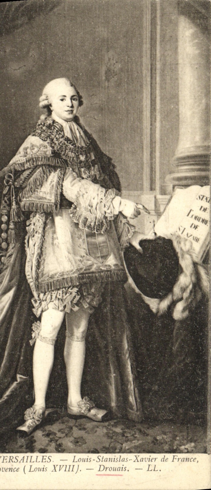 Versailles — Louis-Stanislas-Xavier de France (Louis XVIII) — Drouais — LL.