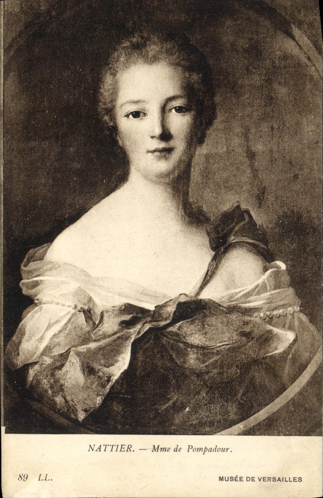 CPA Nattier Mme de Pompadour Musee de Versailles