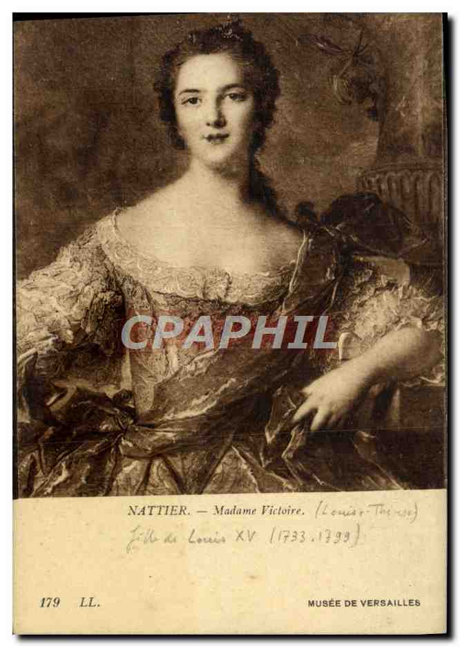 CPA Nattier MAdame Victoire Fille de Louis XV Musee de Versailles
