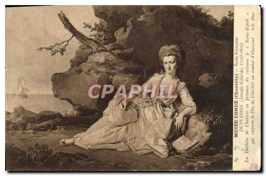 CPA Musee Conde Chantilly Duplessis Duchesse de Chartres 