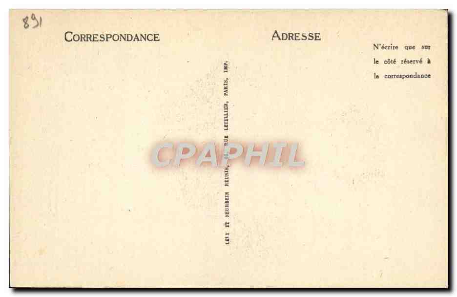 CPA Diane de Poitiers Fille de Jean de Poitiers — Verso