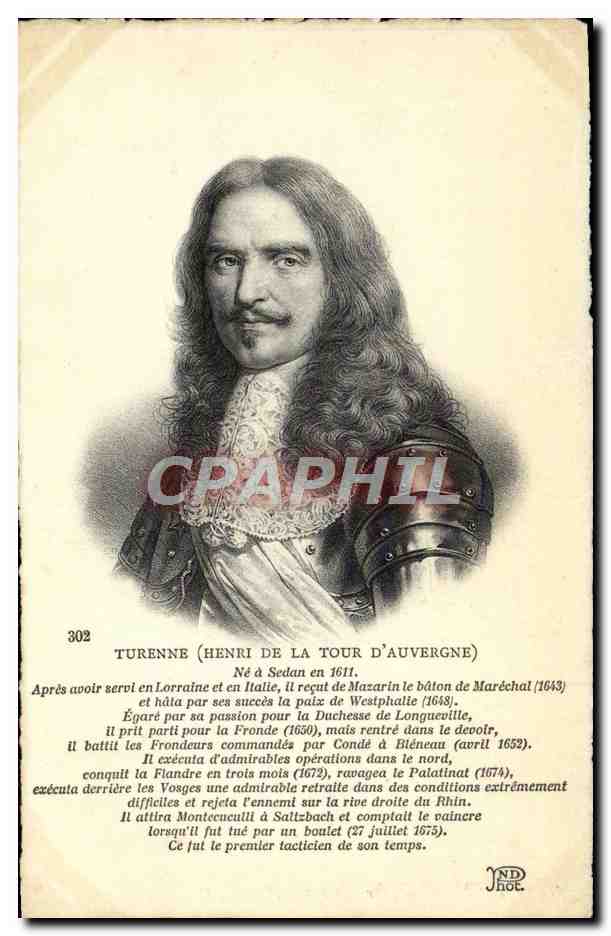 CPA Turenne Henri de la Tour d'Auvergne 