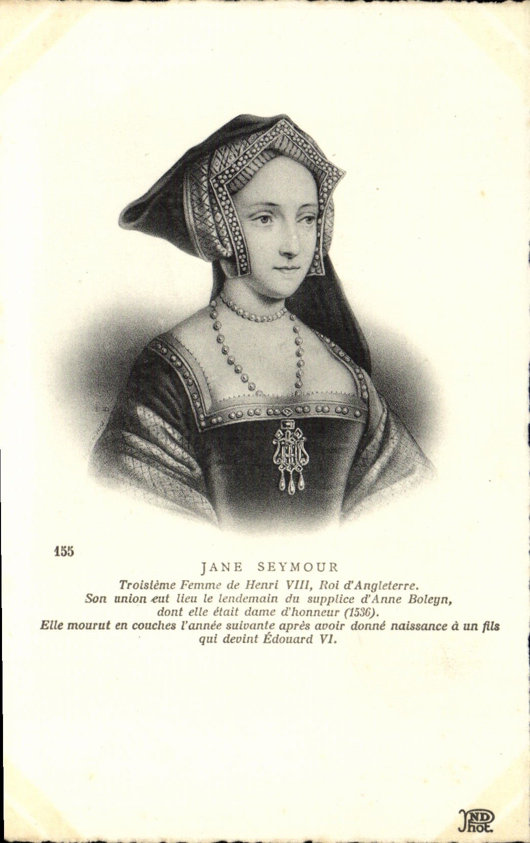 CPA Jane Seymour Femme de Henri VIII roi d'Angleterre