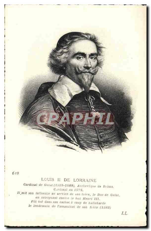 CPA Louis II de Lorraine Cardinal de Guise Archeveque de Reims 