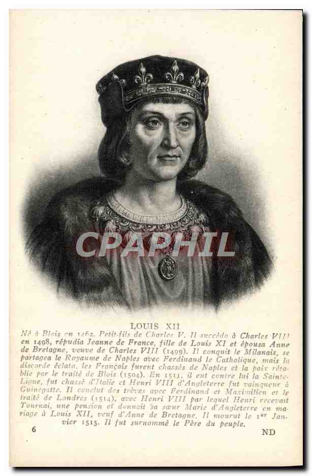 CPA Louis XII Petit fils de Charles V