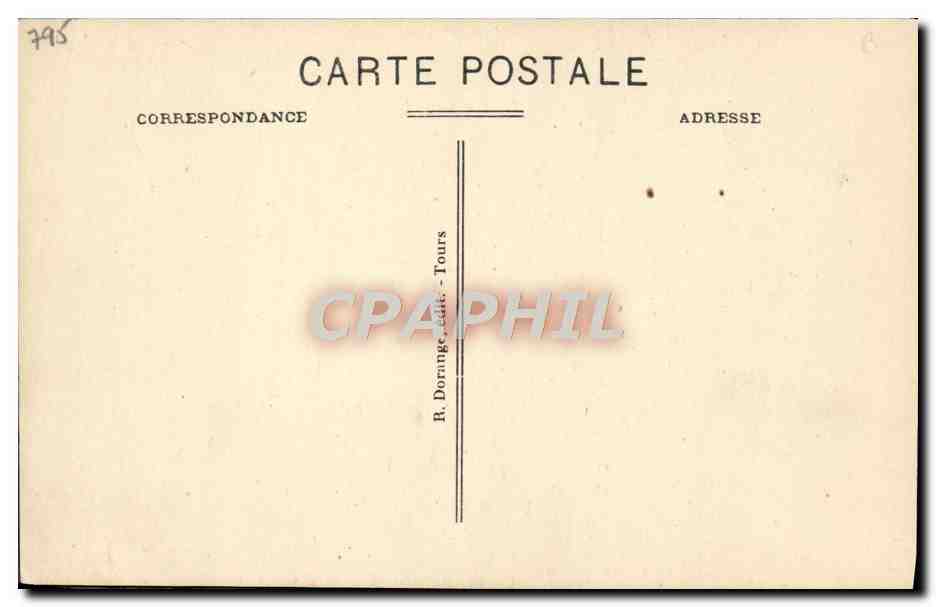 CPA Charles VII Roi de France ne a Amboise — Rückseite