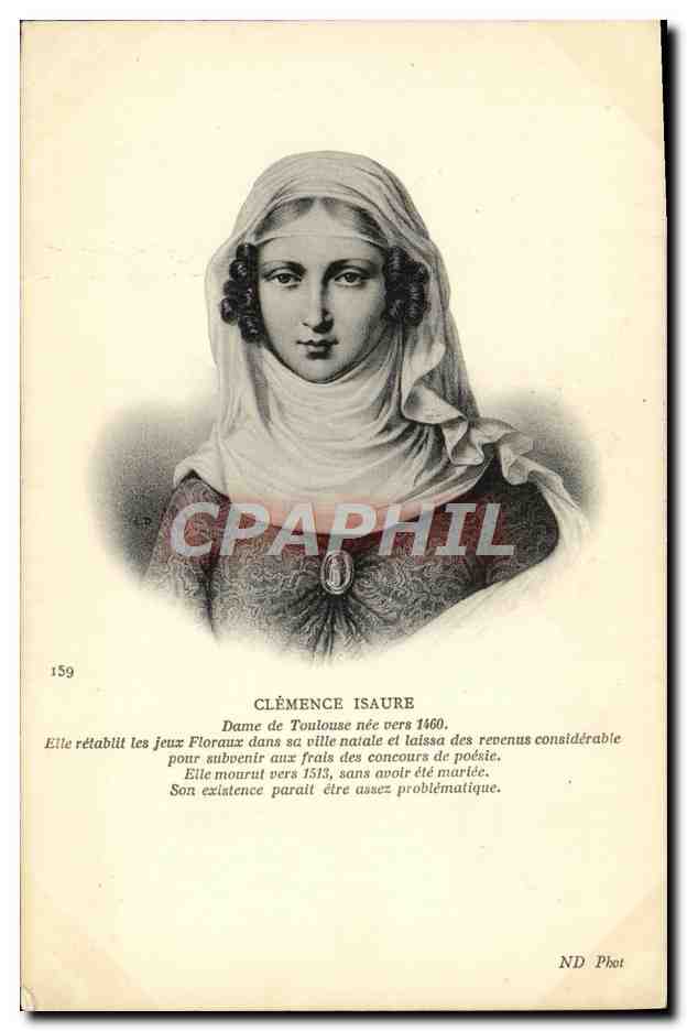CPA Clemence Isaure Dame de Toulouse 