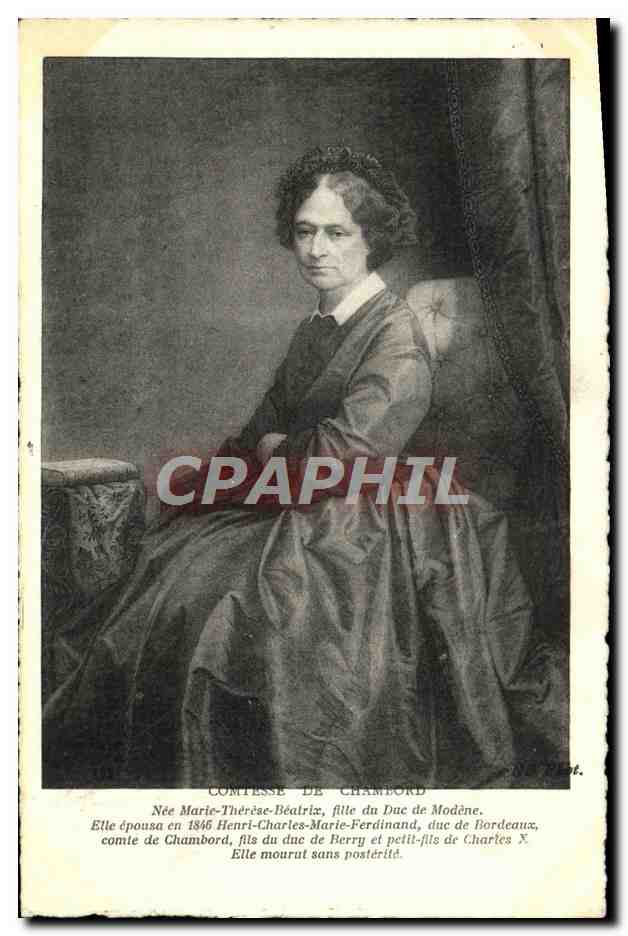 CPA Comtesse De Chambord Fille du duc de Modene 