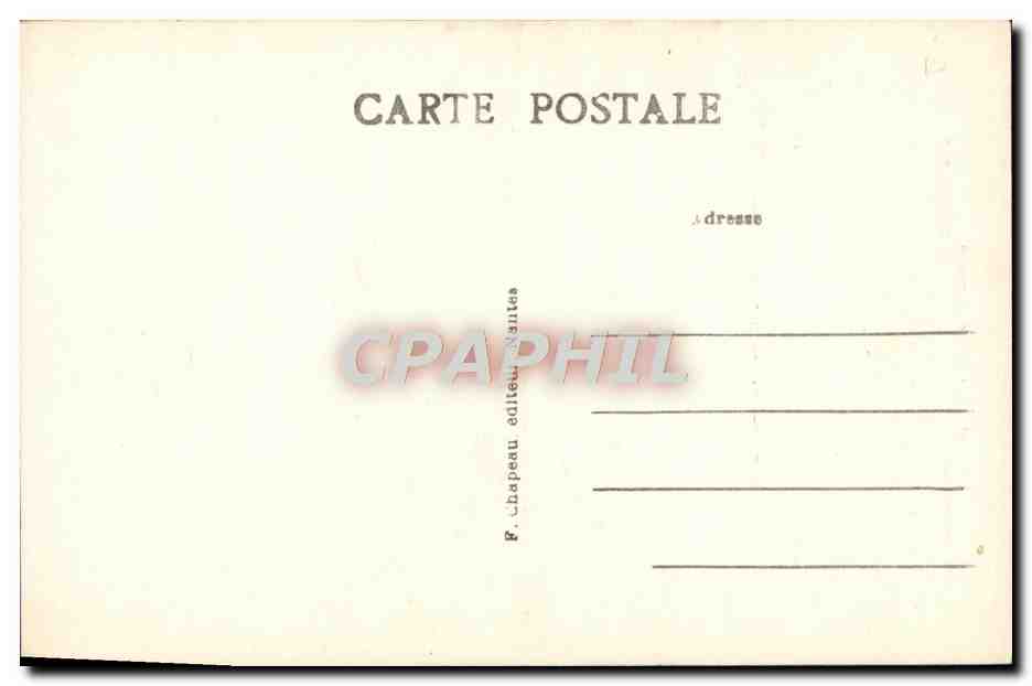 CPA Comte De Mesnard  — Verso