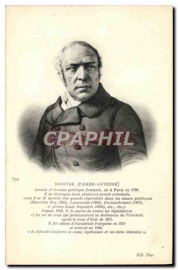 CPA Berryer Avocat et Homme Polilique