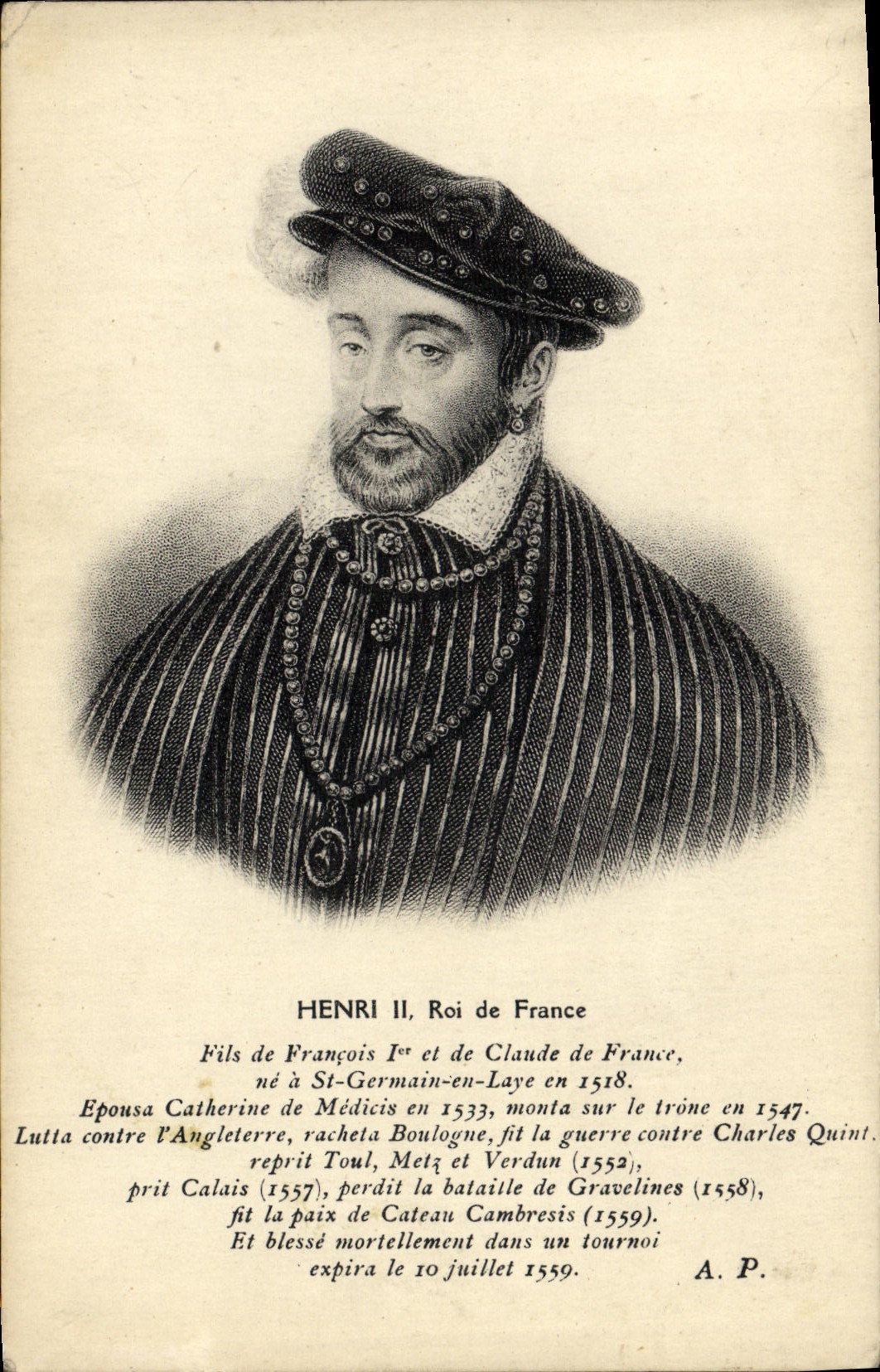 CPA Henri II Roi De France
