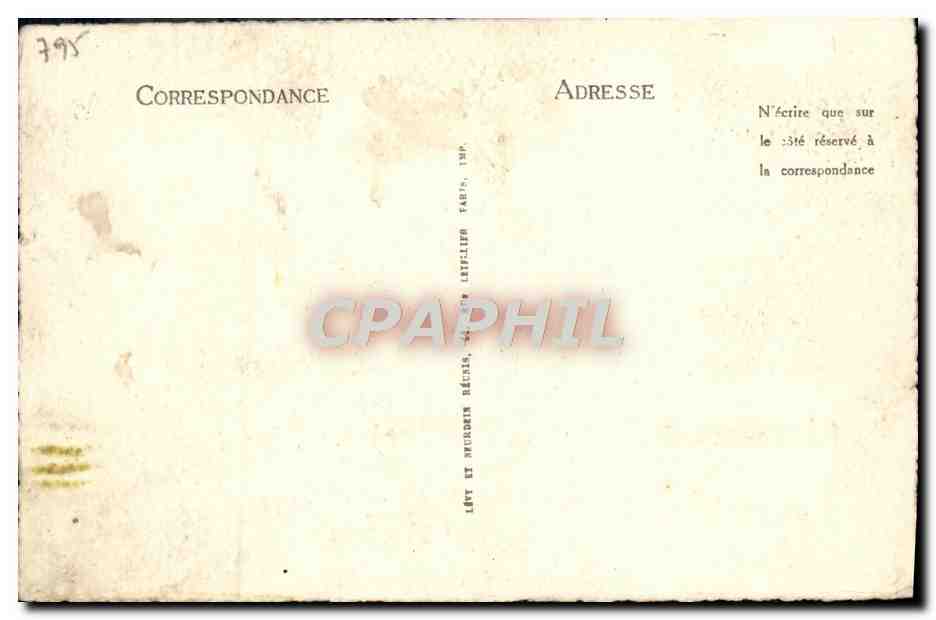 CPA Isabelle D'Aragon — Verso