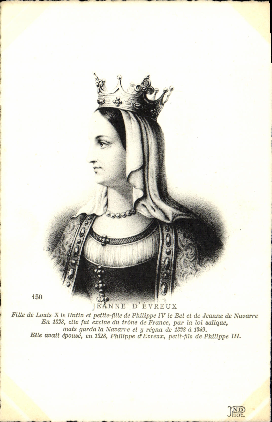 CPA Jeanne D'Evreux