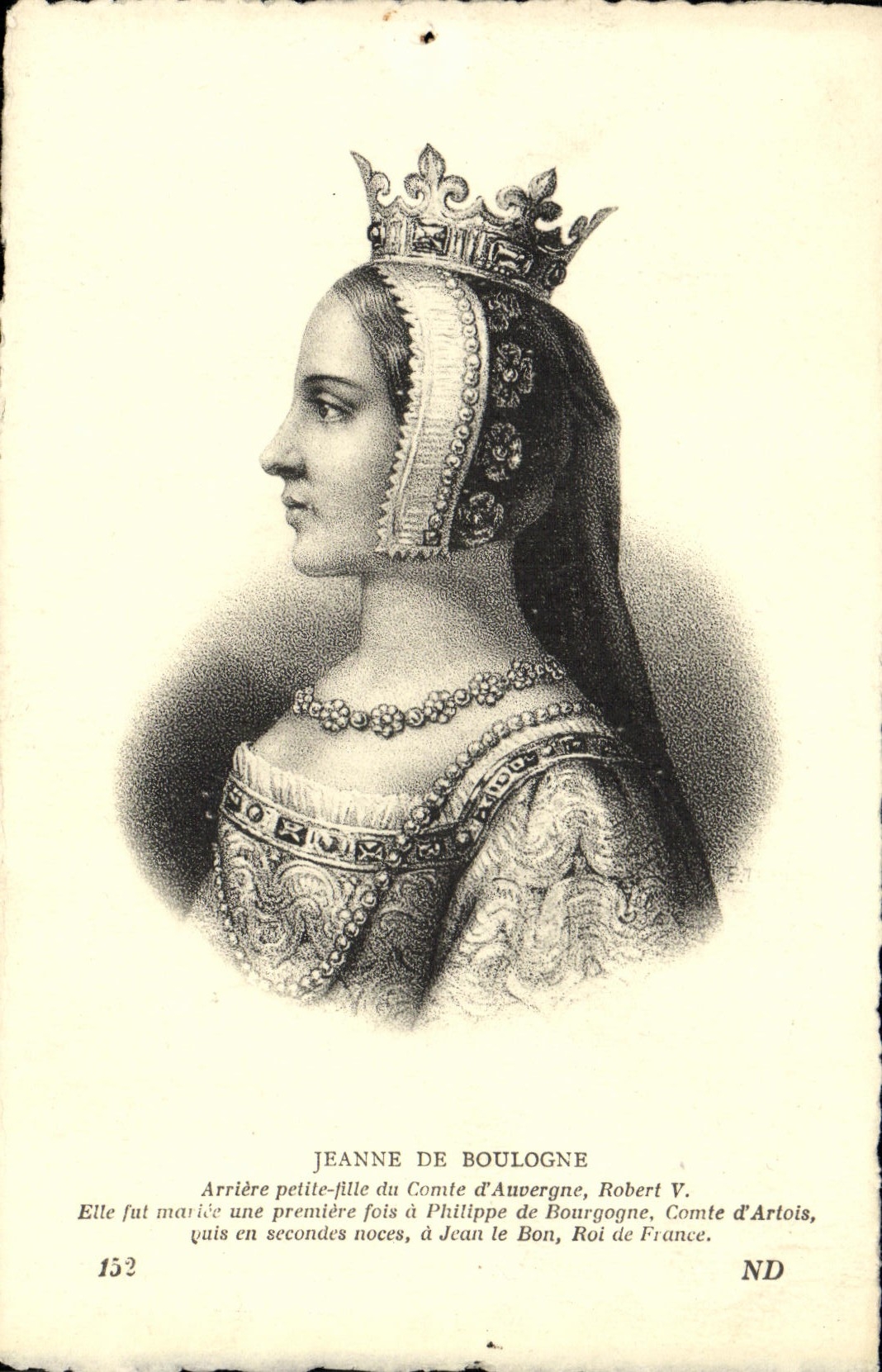 CPA Jeanne De Boulogne