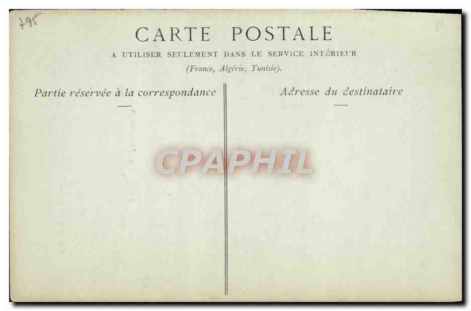 CPA Abelard ne a Bourg du Palais — Rückseite