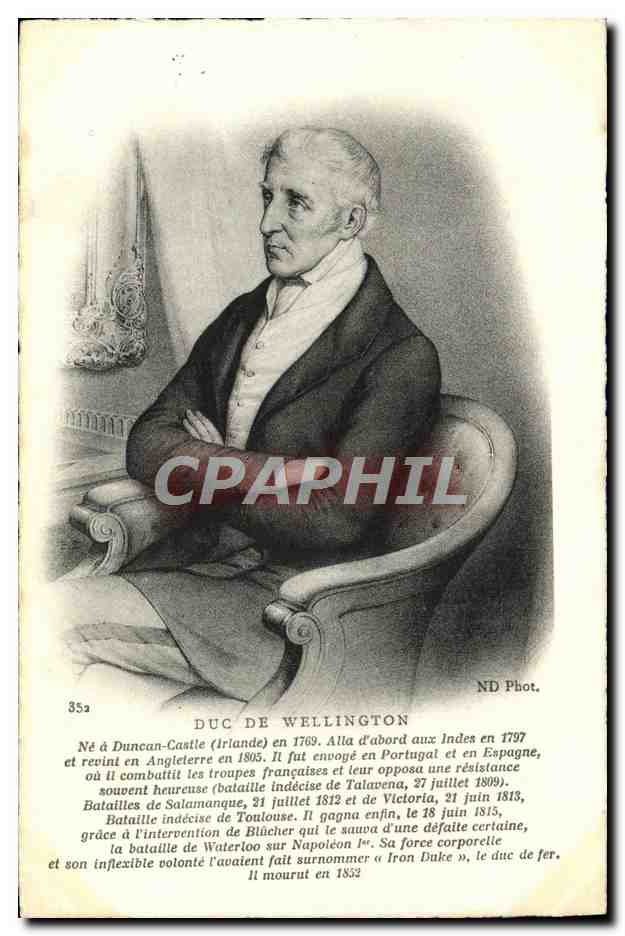 CPA Duc De Wellington ne a Duncan Castle Irlande