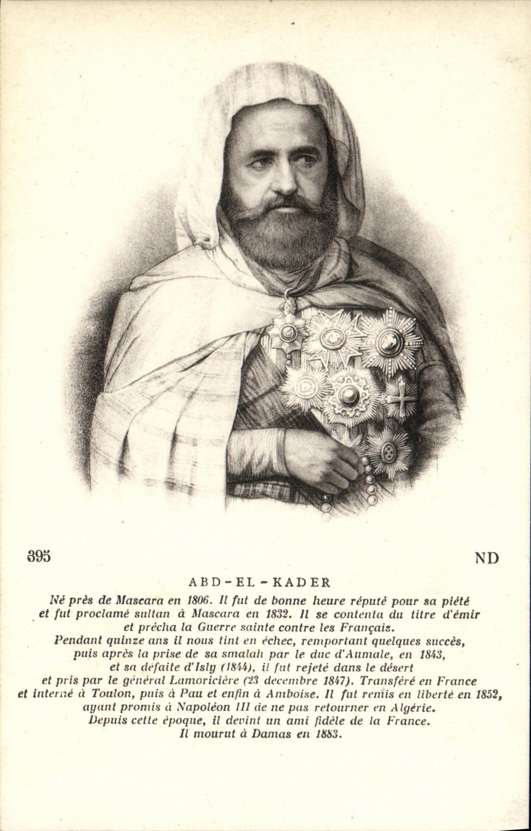 CPA Abd El Kader ne pres de Mascara en 1806