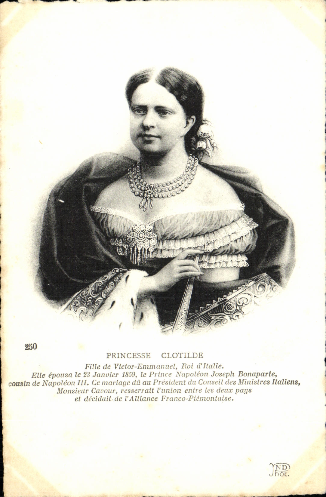 CPA Princesse Clotilde Fille de Victor Emmanuel Roi d'Italie