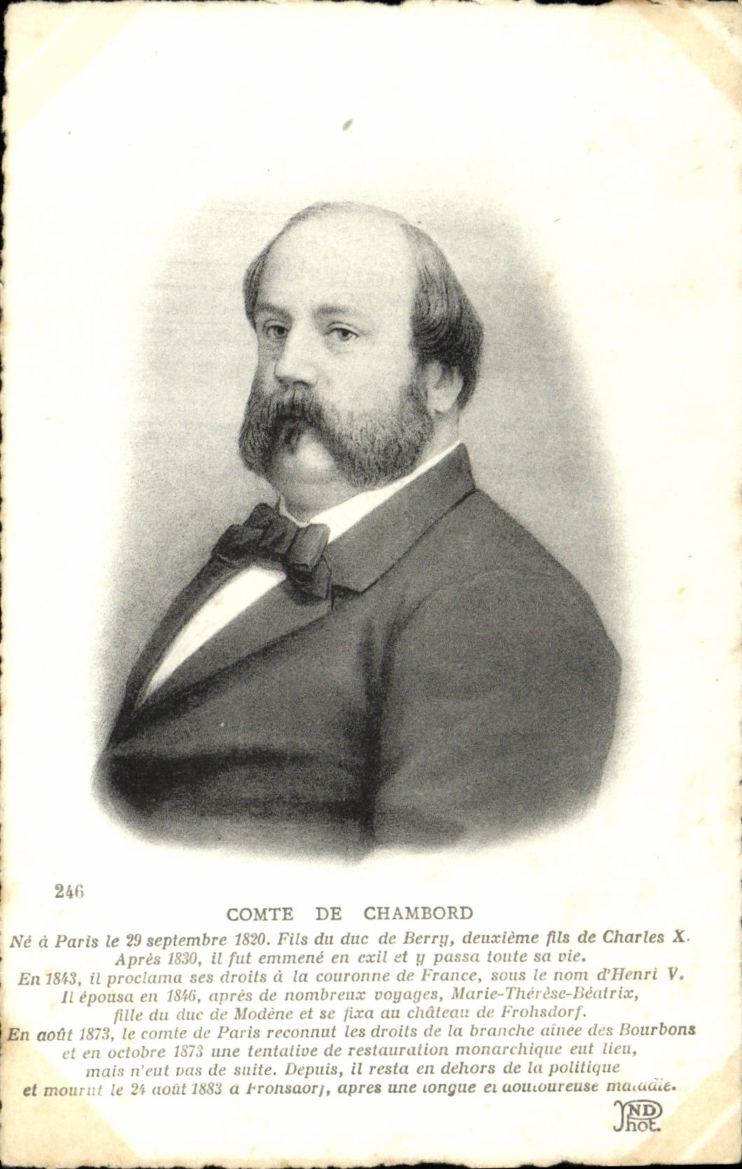 CPA Comte De Chambord fils du Duc de Berry