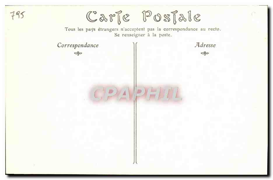 CPA Charette De La Contrie — Rückseite