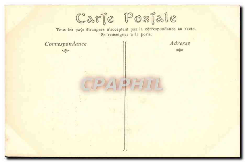 CPA Carrier ne a Yolet en 1756 Procureur a Aurillac — Rückseite