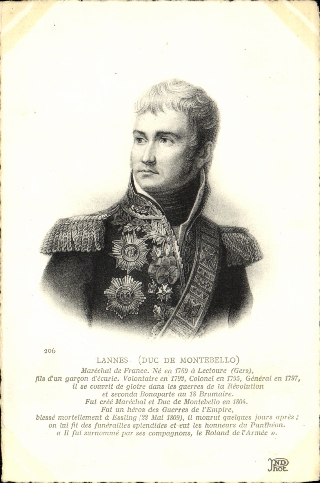 CPA Lannes Duc de Montebello Marechal de France Lectoure 