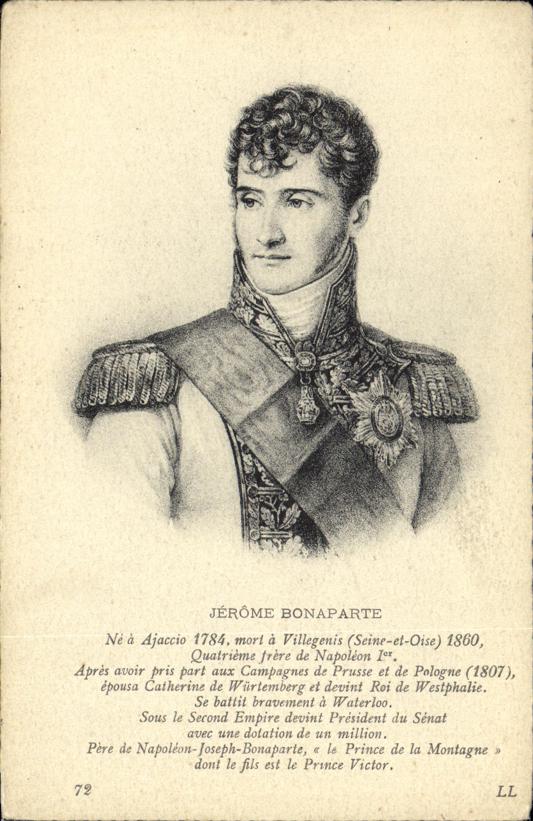 CPA Jerome Bonaparte Ajaccio Corse Villegenis 