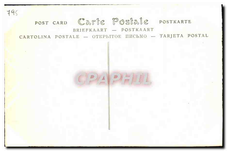 CPA Conde Fils de Louis Henri duc de Bourbon Qui Fut Premier Ministre — Rückseite