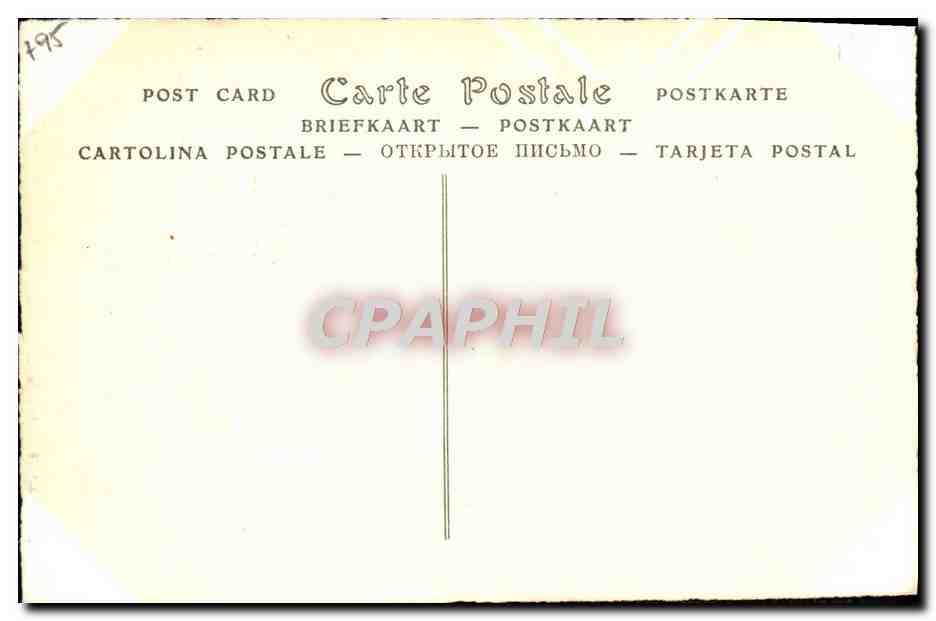 CPA Philippe D'Orleans Fils de Philippe d'Orleans Frere de Louis XIV — Verso