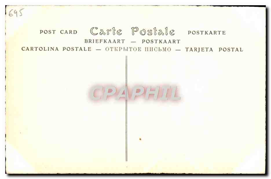 CPA Comtesse De Genlis nee au chateau de Champcery pres d'Autun — Verso