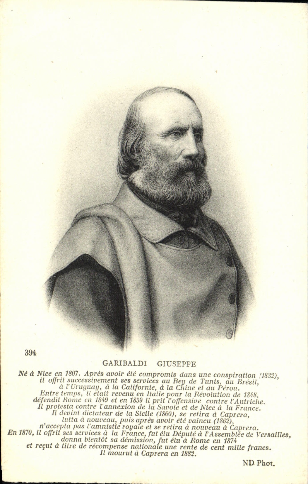 CPA Garibaldi Giuseppe