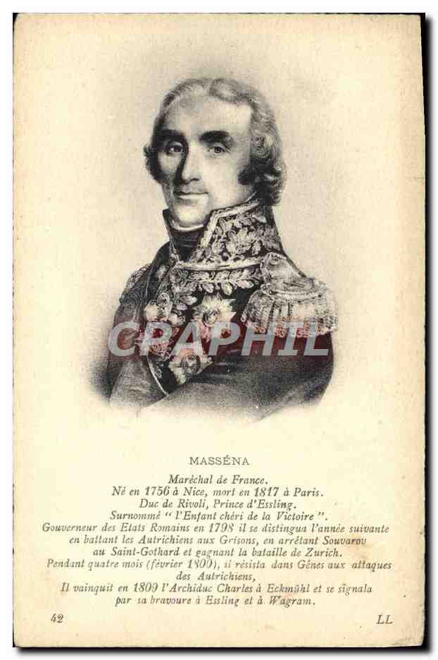 CPA Massena Marechal de France Militaria 