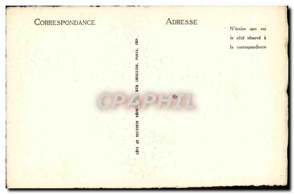 CPA Dame Campan Henriette Genest  — Rückseite