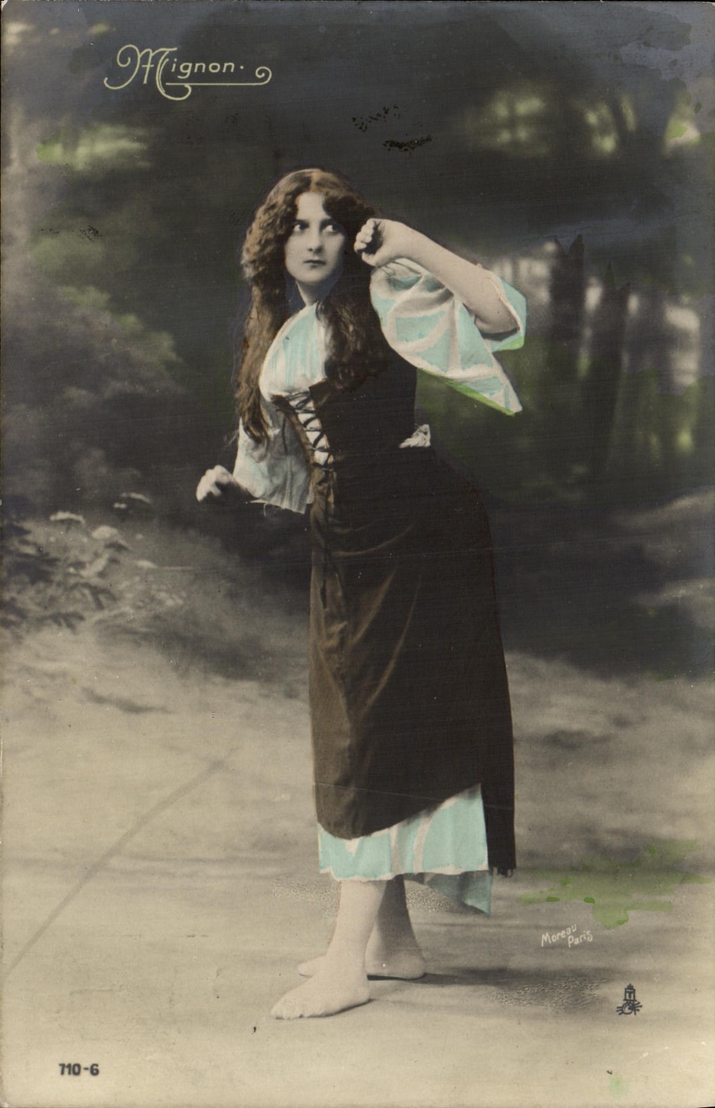 Mignon — escena teatral — Moreau París, serie 710-6