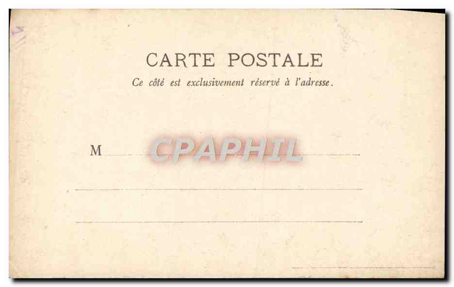 CPA Mounet Sully de la Comedie Francaise — Verso