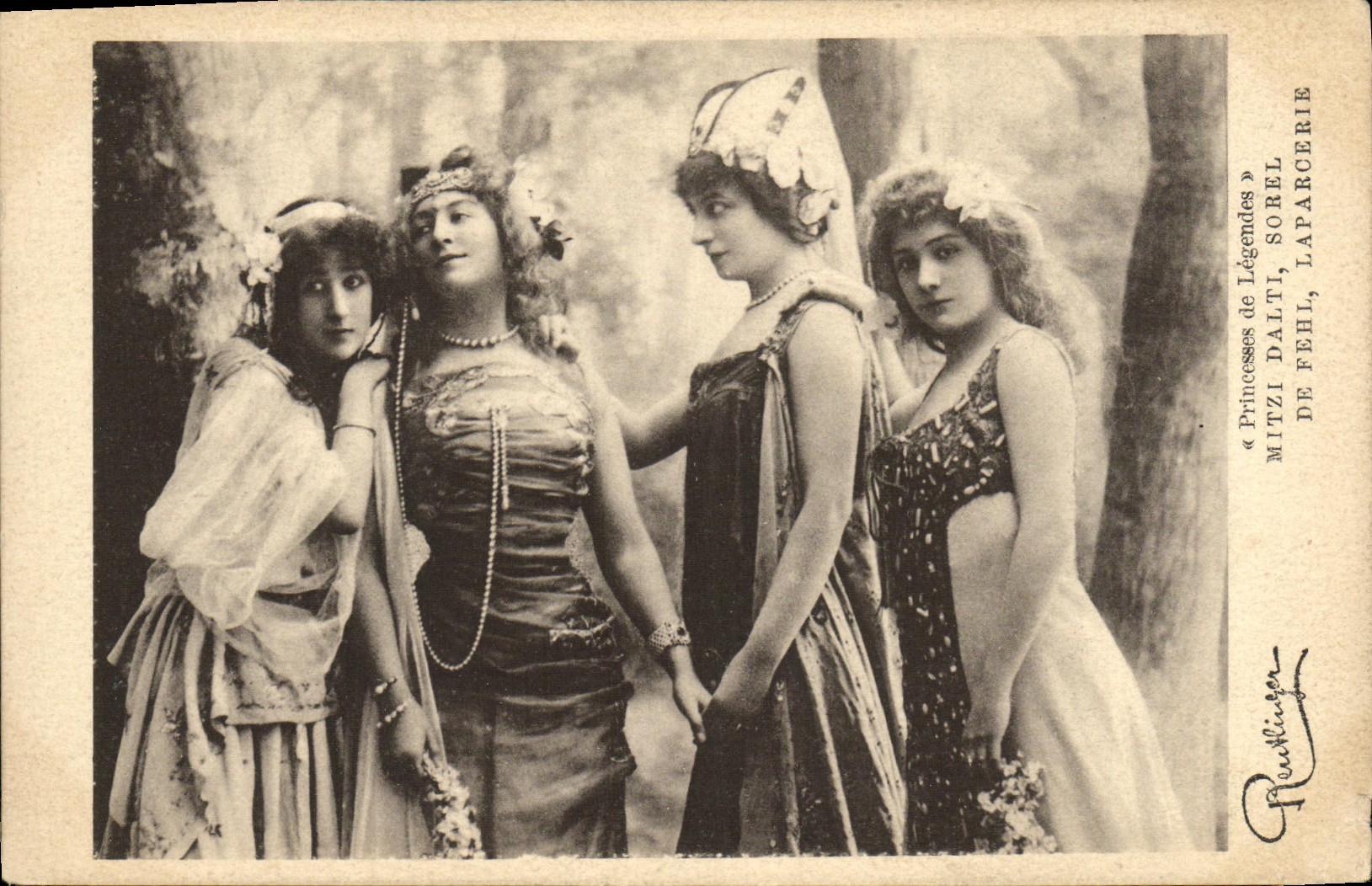 CPA Fantaisie Femmes Mitzi Dalti Sorel de Fehl Laparcerie Princesses de legendes