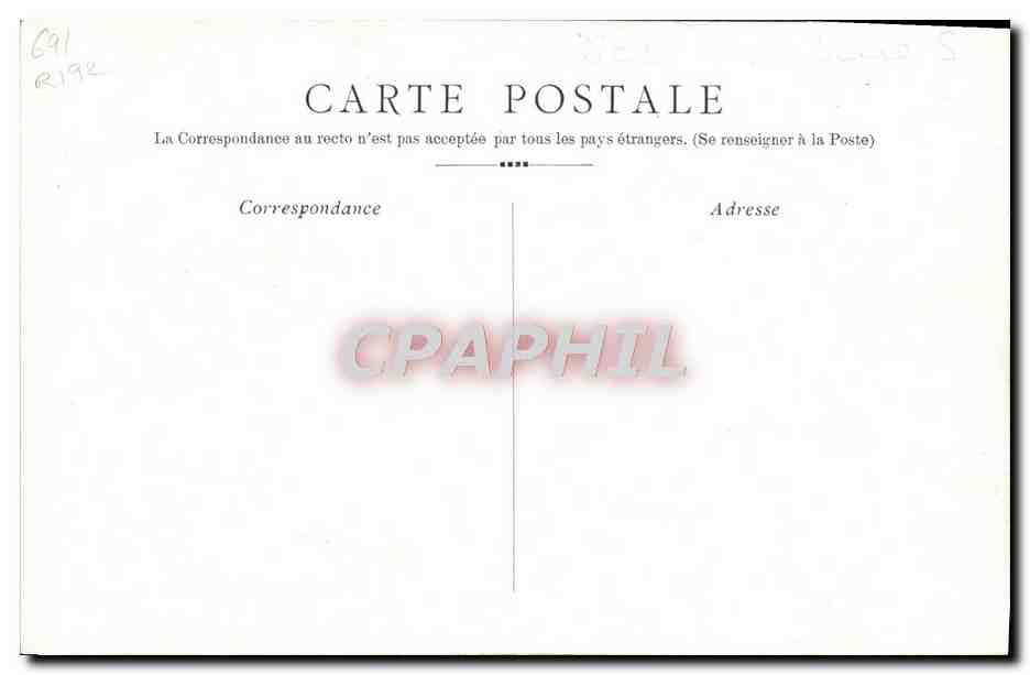 CPA Fantaisie Rostand Cyrano de Bergerac — Verso