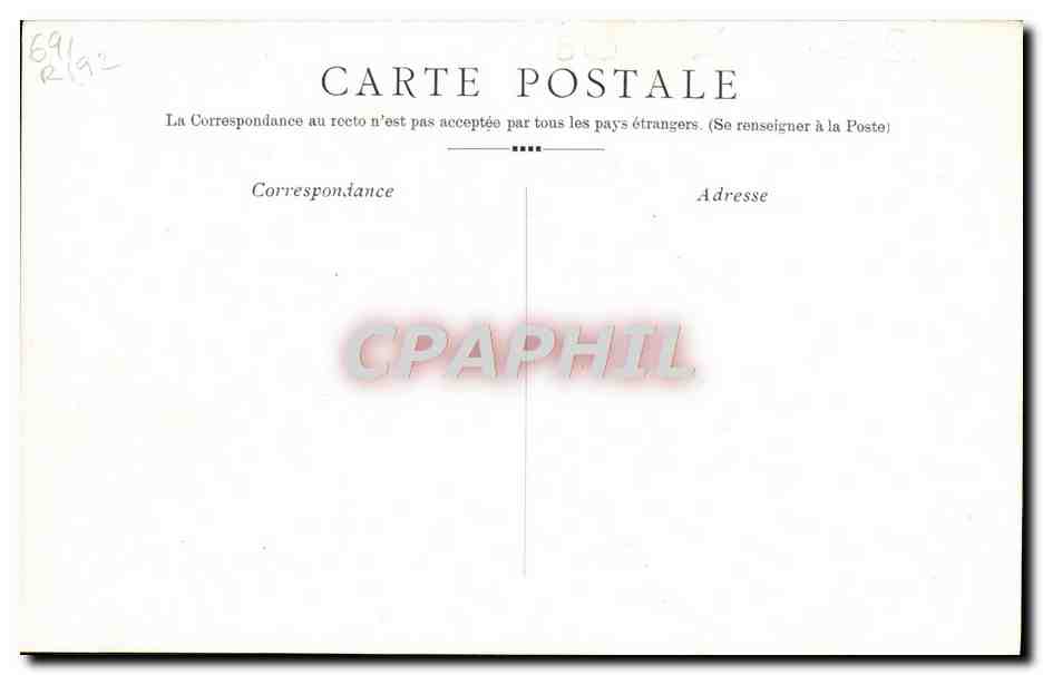 CPA Fantaisie Rostand Cyrano de Bergerac — Verso