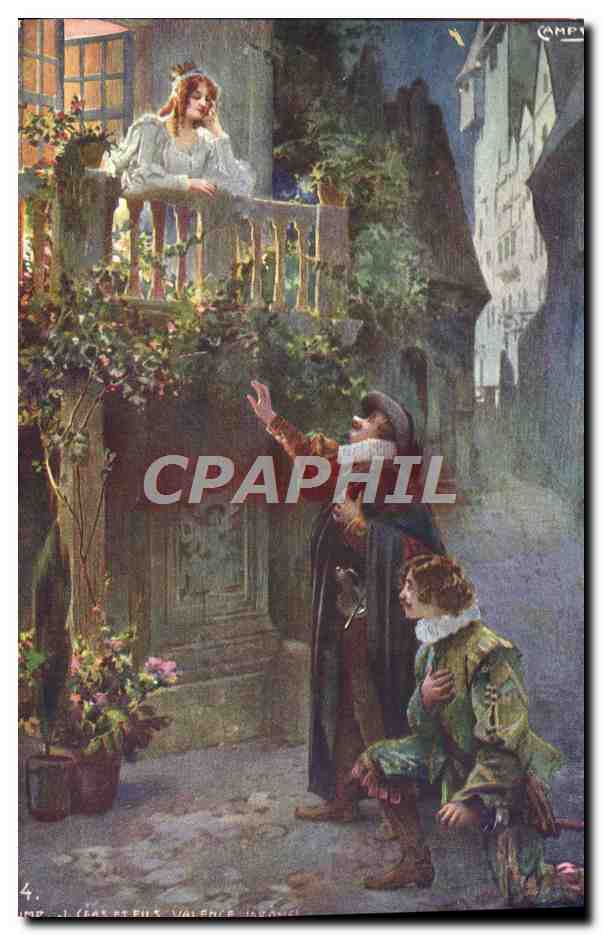 CPA Fantaisie Rostand Cyrano de Bergerac