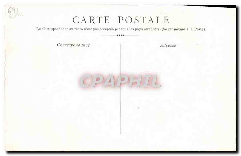 CPA Fantaisie Rostand Cyrano de Bergerac — Rückseite