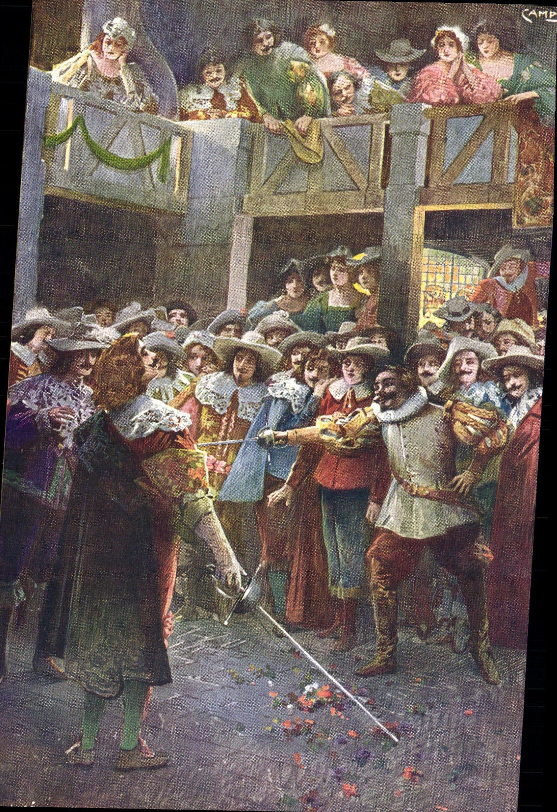CPA Fantaisie Rostand Cyrano de Bergerac
