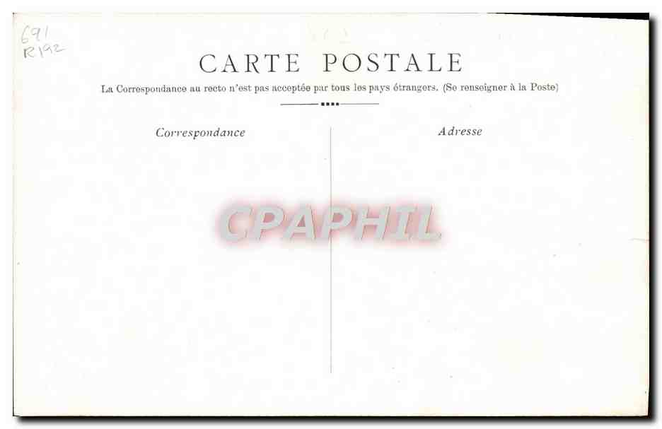 CPA Fantaisie Rostand Cyrano de Bergerac — Verso