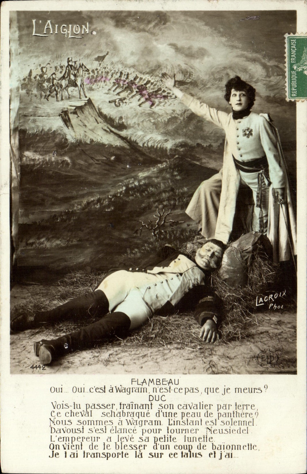 L'Aiglon — scène de la pièce de théâtre — Lacroix Phot.